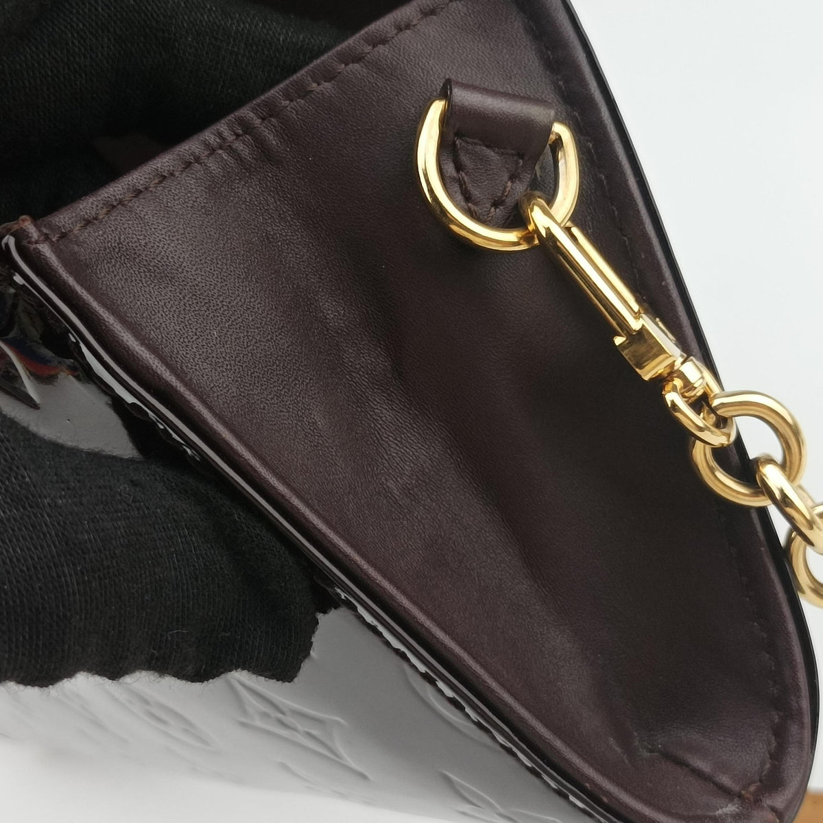 Pre-owned Louis Vuitton Sunset Boulevard Amarante Vernis M93542 shoulderbag | stylenewstar