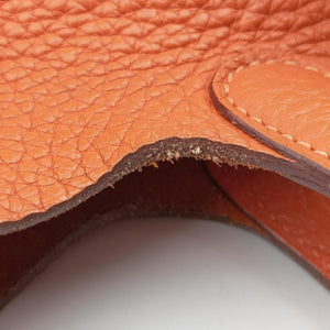 Vintage Hermes Picotin Lock Orange Taurillon Clemence  handbag | stylenewstar
