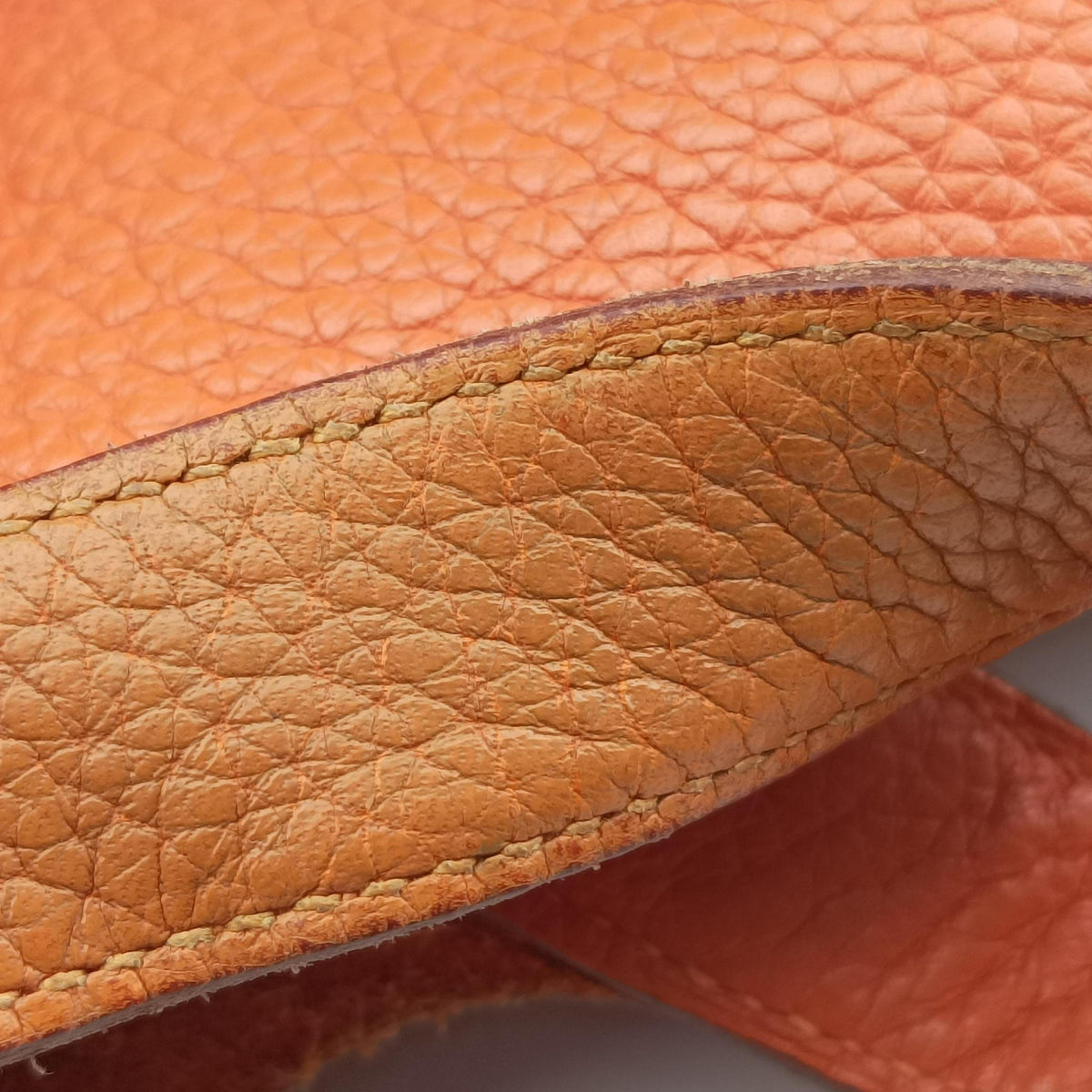 Vintage Hermes Picotin Lock Orange Taurillon Clemence  handbag | stylenewstar