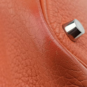 Vintage Hermes Picotin Lock Orange Taurillon Clemence  handbag | stylenewstar