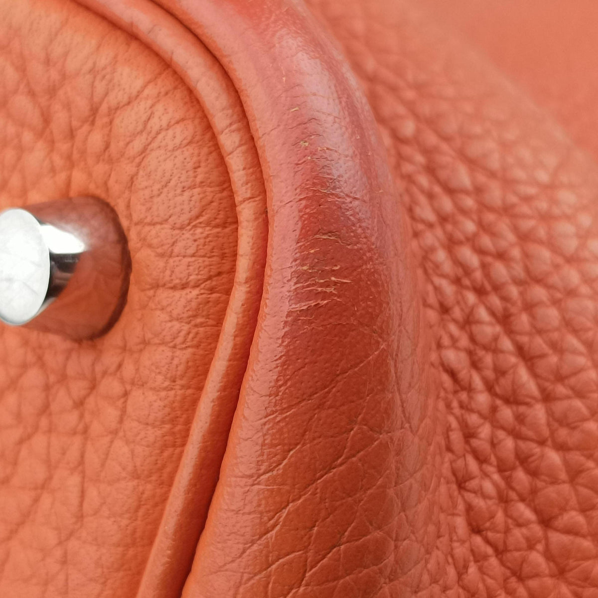 Vintage Hermes Picotin Lock Orange Taurillon Clemence  handbag | stylenewstar