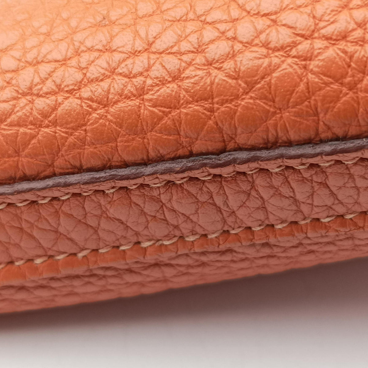 Vintage Hermes Picotin Lock Orange Taurillon Clemence  handbag | stylenewstar