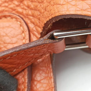 Vintage Hermes Picotin Lock Orange Taurillon Clemence  handbag | stylenewstar