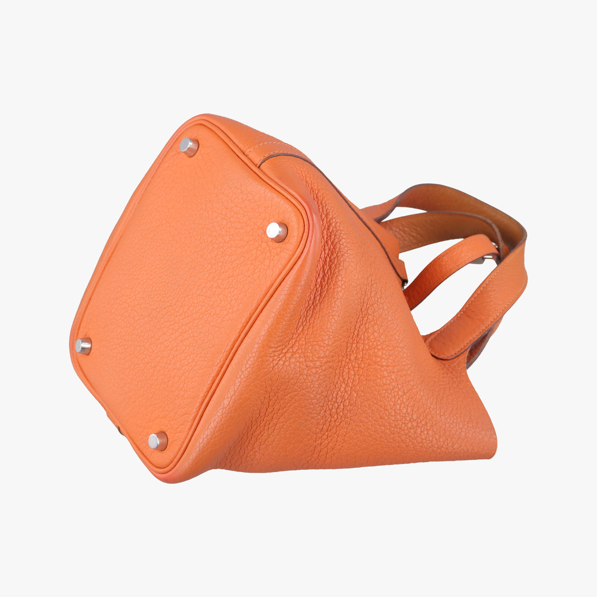 Vintage Hermes Picotin Lock Orange Taurillon Clemence  handbag | stylenewstar
