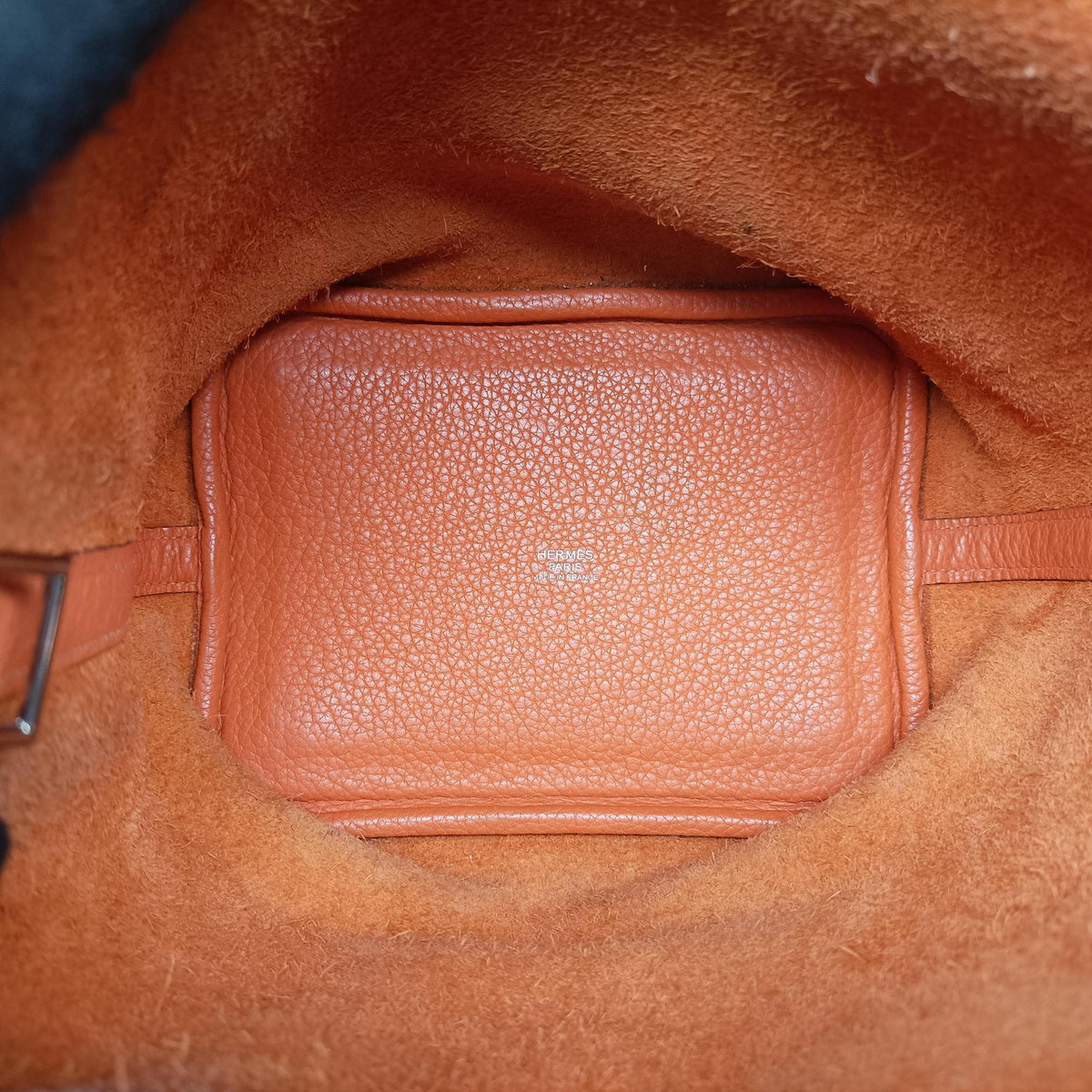 Vintage Hermes Picotin Lock Orange Taurillon Clemence  handbag | stylenewstar