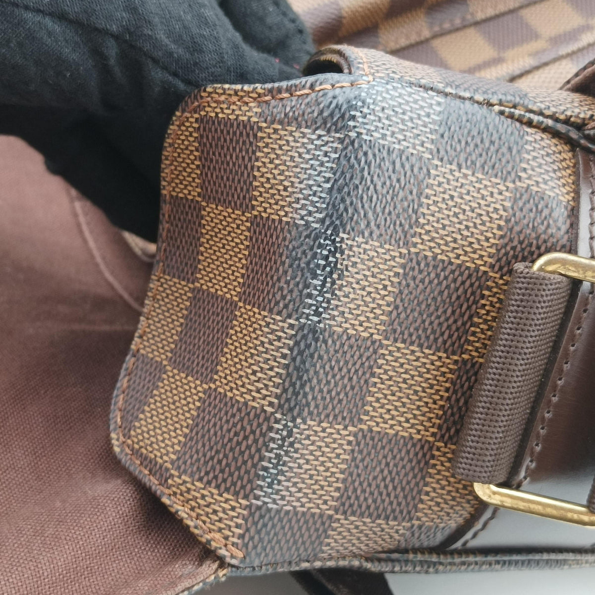 Pre-owned Louis Vuitton BROADWAY EBENE Damier Canvas N42270 shoulderbag | stylenewstar