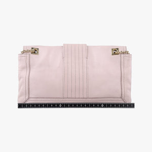 Pre-owned Fendi Baguette Chain Flap Pink Leather 8BT139 shoulderbag | stylenewstar