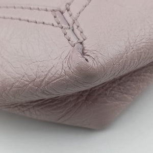 Pre-owned Fendi Baguette Chain Flap Pink Leather 8BT139 shoulderbag | stylenewstar