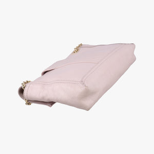 Pre-owned Fendi Baguette Chain Flap Pink Leather 8BT139 shoulderbag | stylenewstar