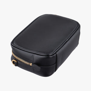Vintage Prada Ribbon Mini Pochette Black SAFFIANO Leather 1NF674 clutchbag | stylenewstar