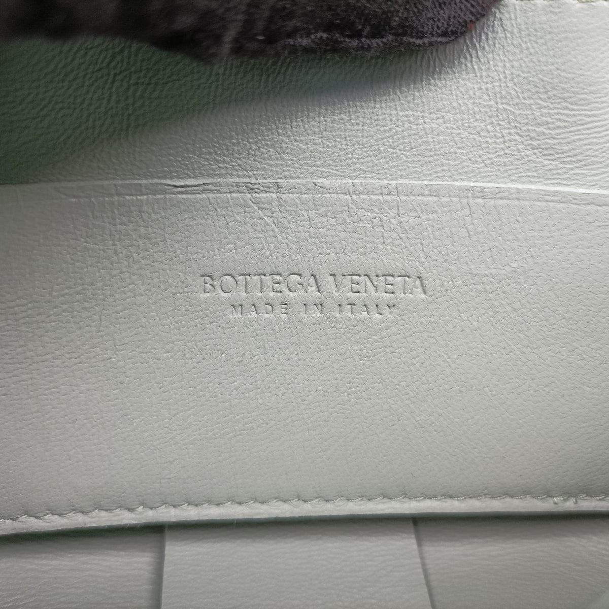 Pre-owned Bottega Veneta candy cassette Light Green lambskin  shoulderbag | stylenewstar