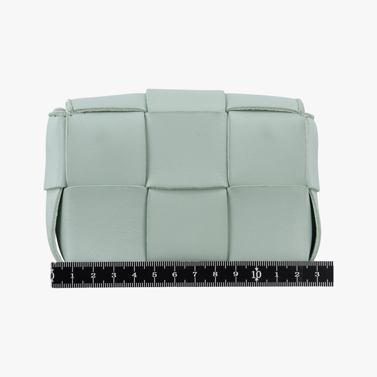 Pre-owned Bottega Veneta candy cassette Light Green lambskin  shoulderbag | stylenewstar