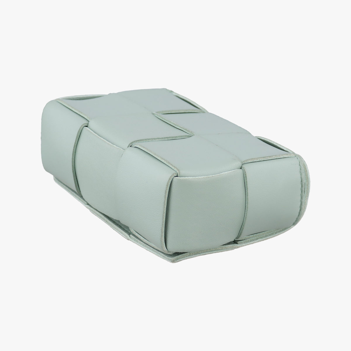Pre-owned Bottega Veneta candy cassette Light Green lambskin  shoulderbag | stylenewstar