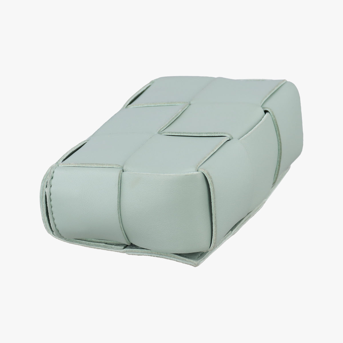 Pre-owned Bottega Veneta candy cassette Light Green lambskin  shoulderbag | stylenewstar