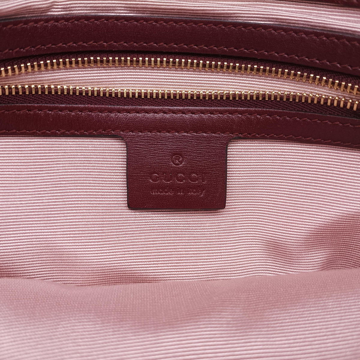 Pre-owned Gucci Arli Burgundy Suede×leather 550126 shoulderbag | stylenewstar