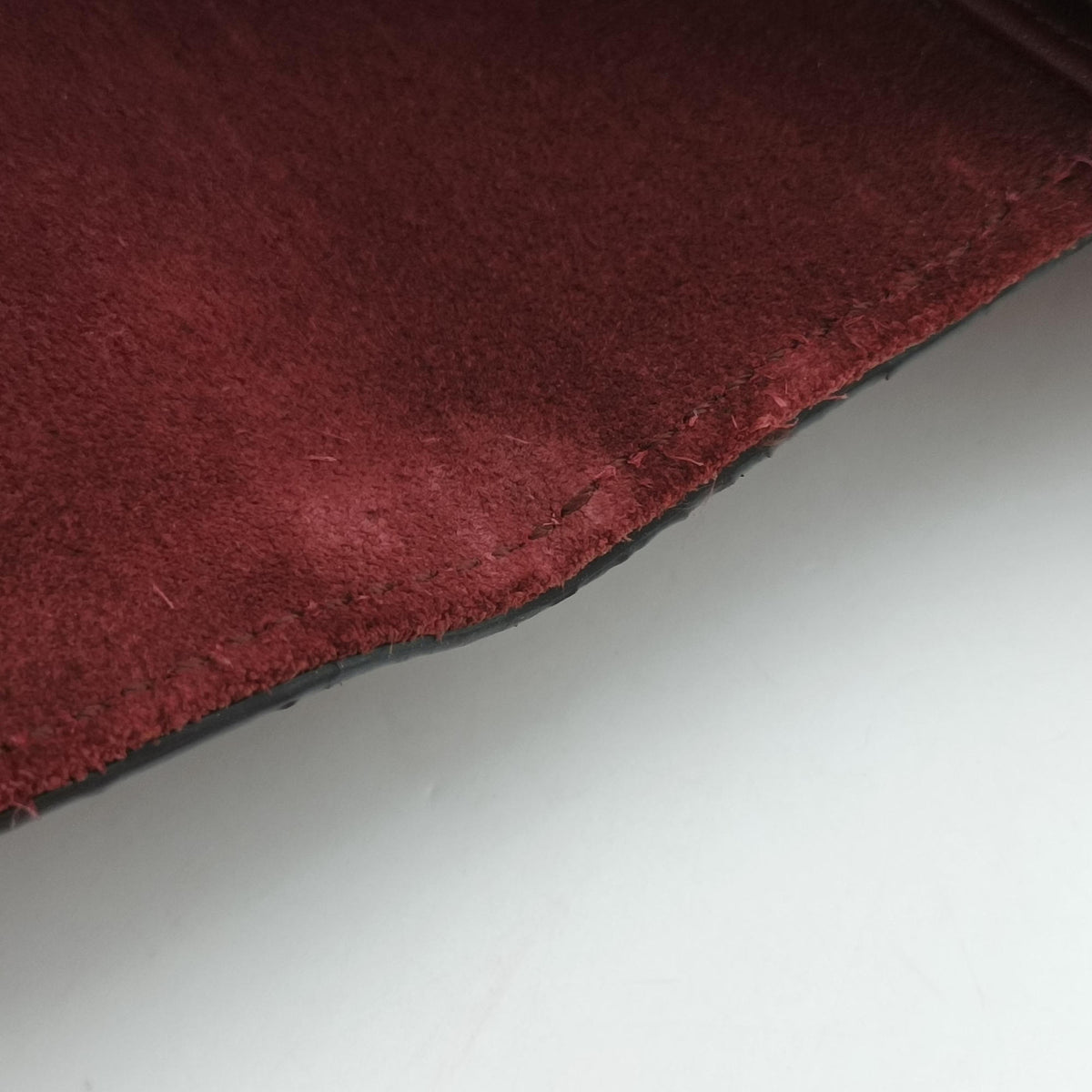 Pre-owned Gucci Arli Burgundy Suede×leather 550126 shoulderbag | stylenewstar