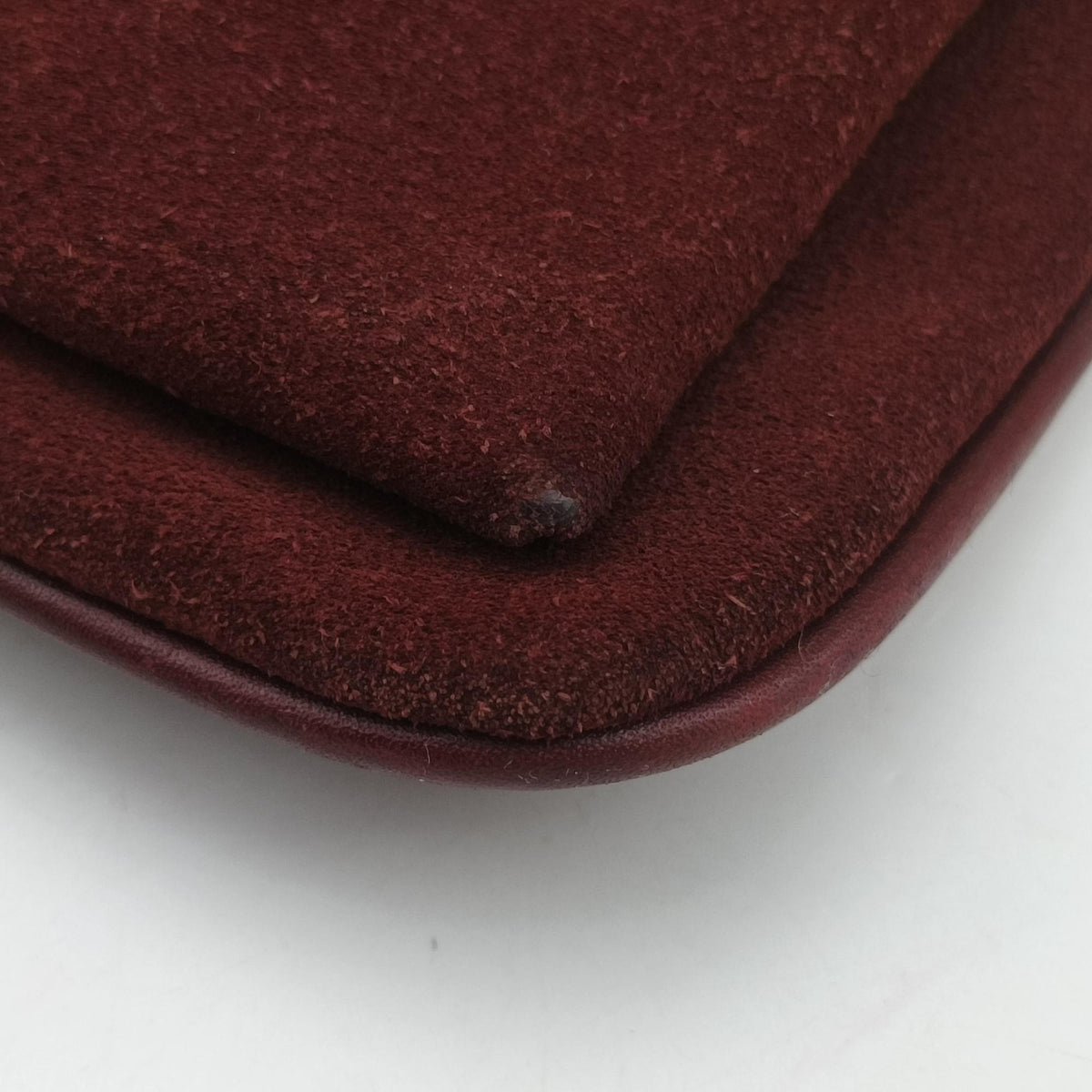 Pre-owned Gucci Arli Burgundy Suede×leather 550126 shoulderbag | stylenewstar