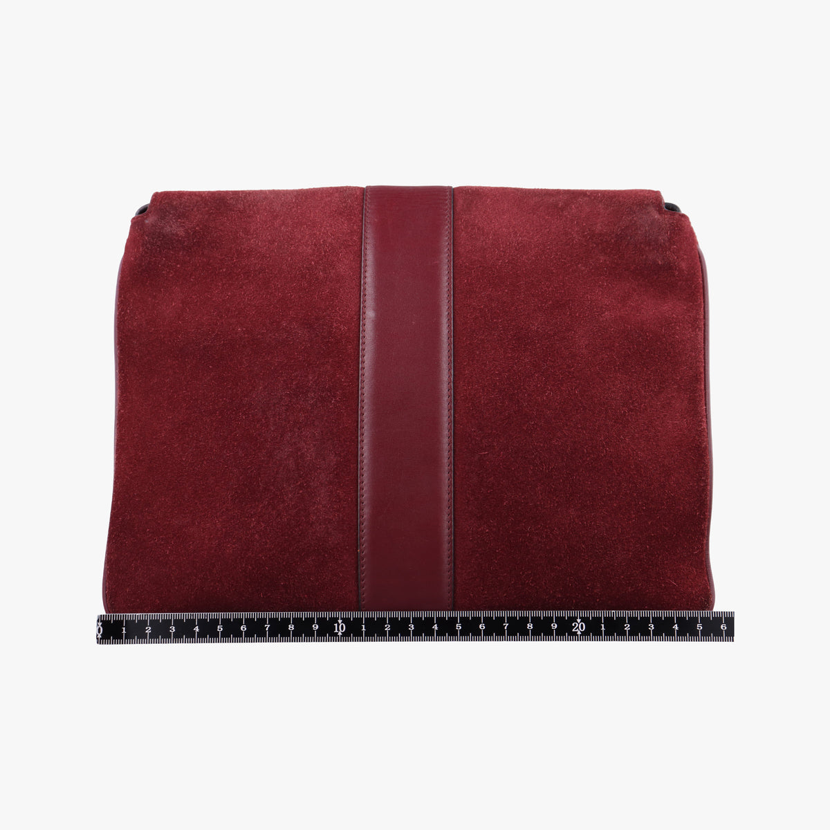 Pre-owned Gucci Arli Burgundy Suede×leather 550126 shoulderbag | stylenewstar