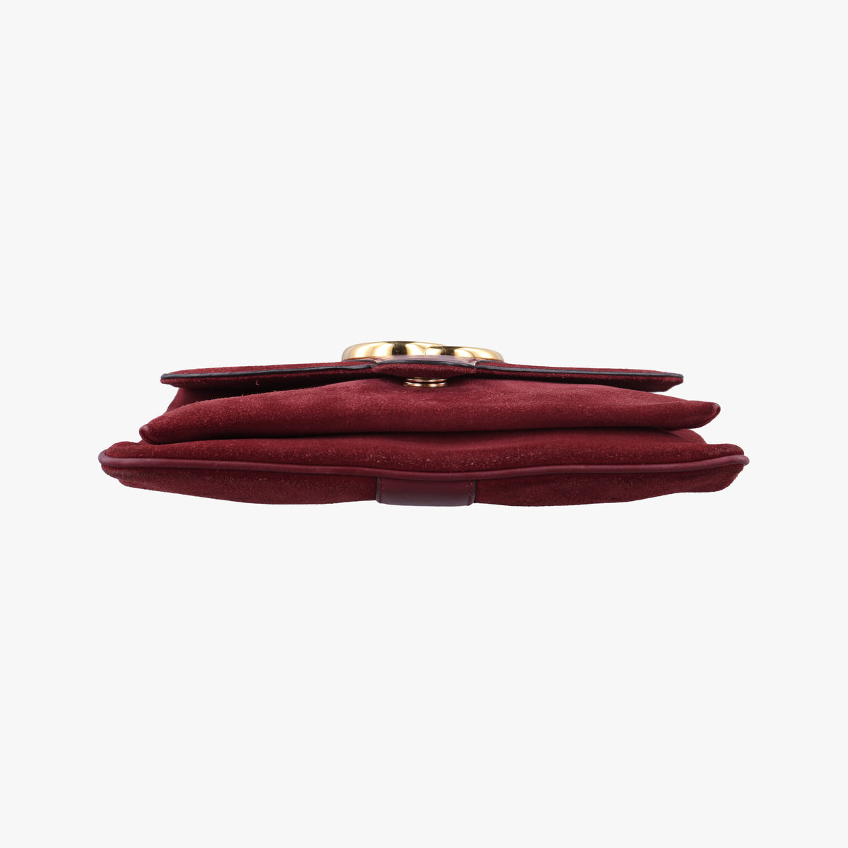 Pre-owned Gucci Arli Burgundy Suede×leather 550126 shoulderbag | stylenewstar