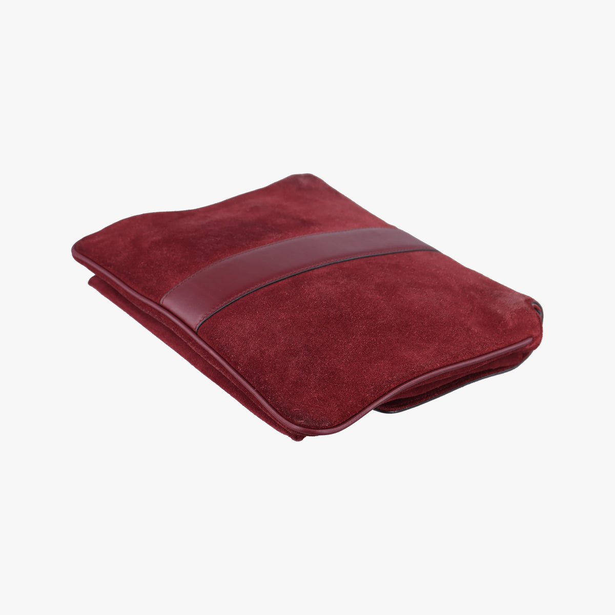 Pre-owned Gucci Arli Burgundy Suede×leather 550126 shoulderbag | stylenewstar