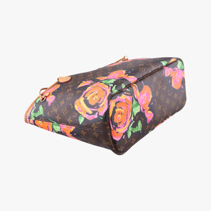 Secondhand Louis Vuitton Neverfull MM brown×multi Monogram rose M48613 shoulderbag | stylenewstar