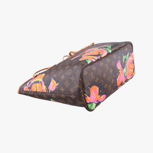 Secondhand Louis Vuitton Neverfull MM brown×multi Monogram rose M48613 shoulderbag | stylenewstar