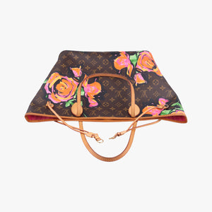 Secondhand Louis Vuitton Neverfull MM brown×multi Monogram rose M48613 shoulderbag | stylenewstar