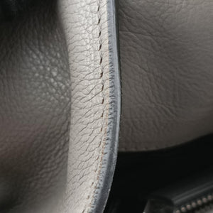Secondhand Prada Glace Twin Pocket Tote Grey leather B2625M handbag | stylenewstar