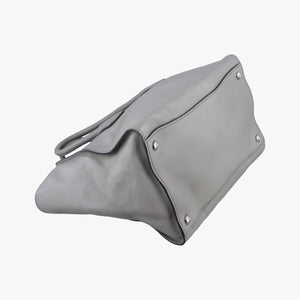 Secondhand Prada Glace Twin Pocket Tote Grey leather B2625M handbag | stylenewstar