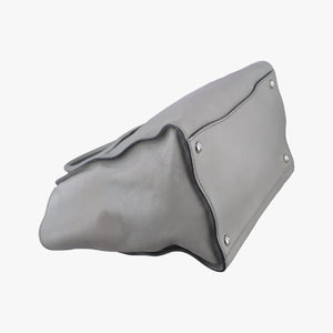 Secondhand Prada Glace Twin Pocket Tote Grey leather B2625M handbag | stylenewstar