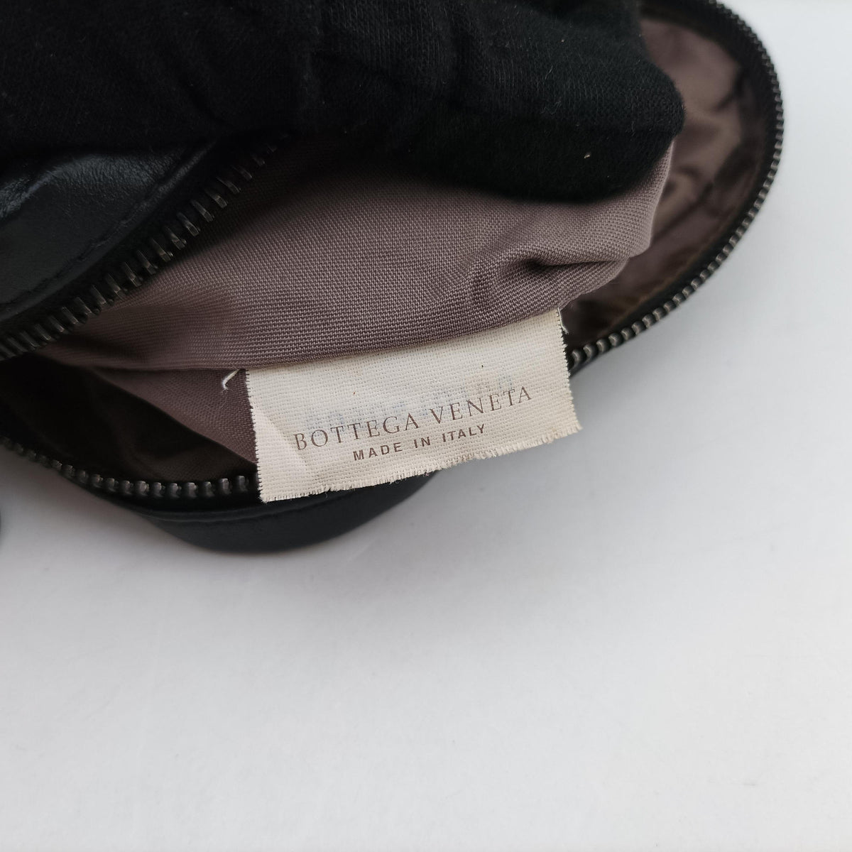 Pre-owned Bottega Veneta Intrecciato Black × Beige Lambskin  shoulderbag | stylenewstar