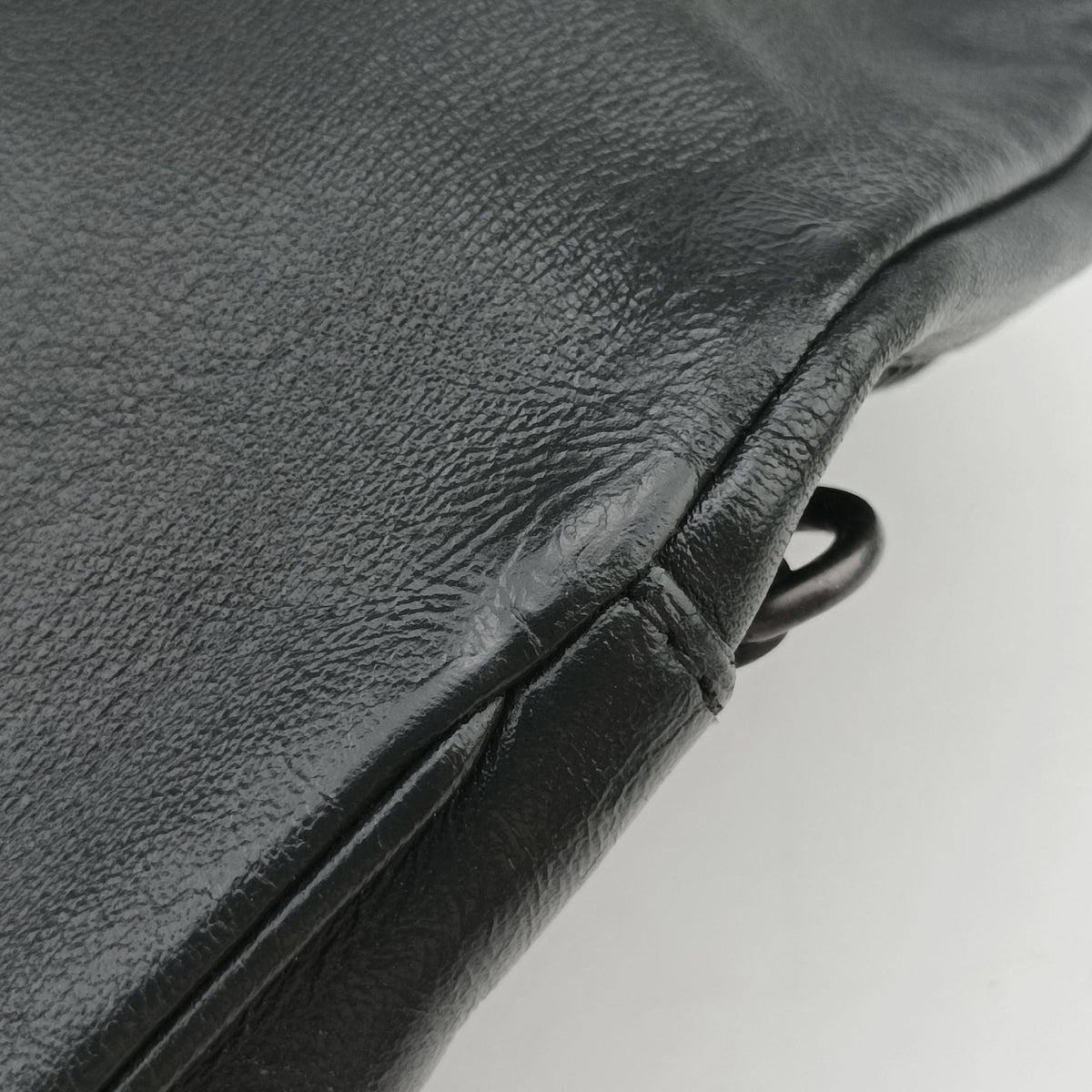 Pre-owned Bottega Veneta Intrecciato Black × Beige Lambskin  shoulderbag | stylenewstar