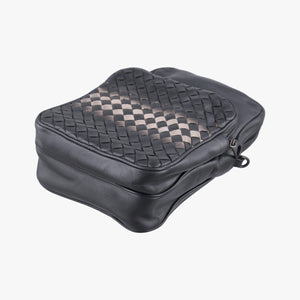 Pre-owned Bottega Veneta Intrecciato Black × Beige Lambskin  shoulderbag | stylenewstar