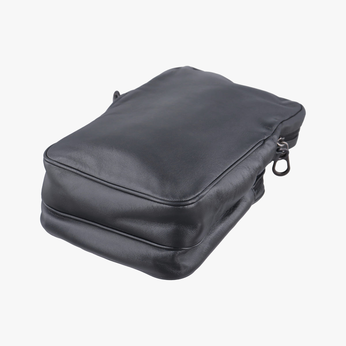 Pre-owned Bottega Veneta Intrecciato Black × Beige Lambskin  shoulderbag | stylenewstar