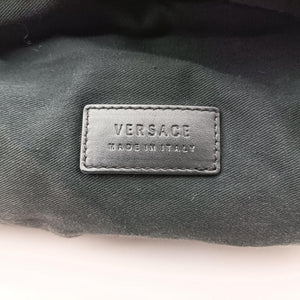 Pre-owned VERSACE La Medusa Black nylon  backpack/rucksack | stylenewstar