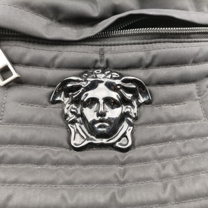 Pre-owned VERSACE La Medusa Black nylon  backpack/rucksack | stylenewstar