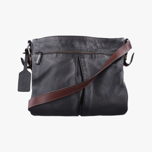 Pre-owned Prada Logo Black Leather VA0802 shoulderbag | stylenewstar