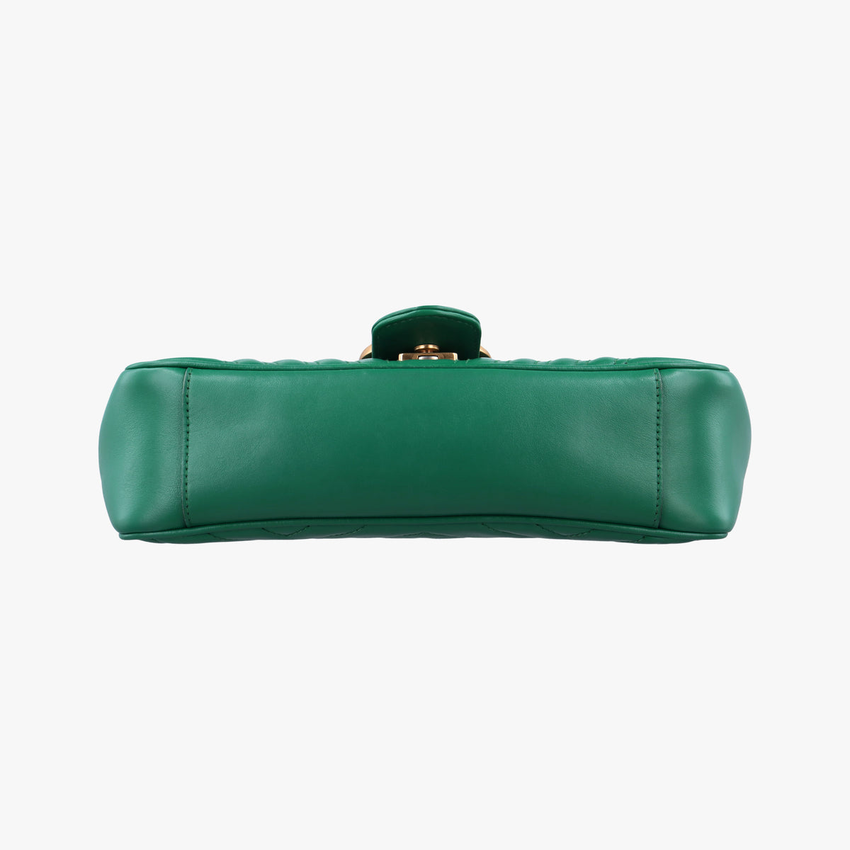 Pre-owned Gucci GG Marmont Green Leather 443497 shoulderbag | stylenewstar