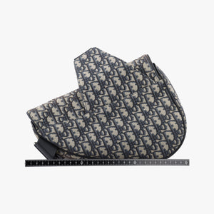 Vintage Christian Dior saddle Navy Jacquard×Leather  bum bag/waist bag | stylenewstar