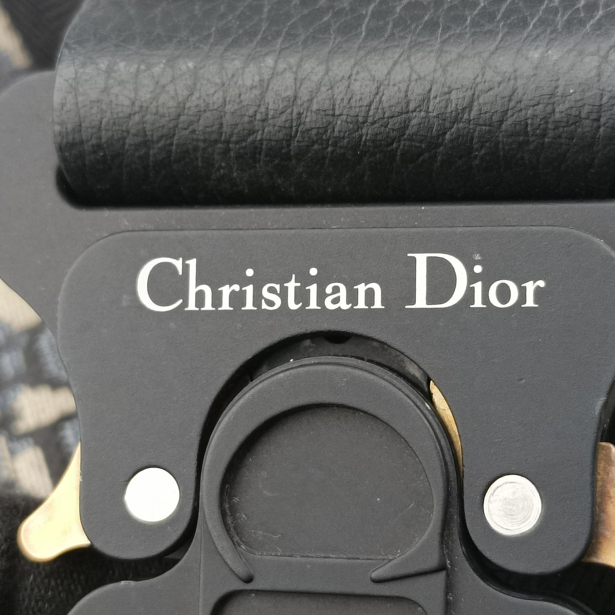 Vintage Christian Dior saddle Navy Jacquard×Leather  bum bag/waist bag | stylenewstar