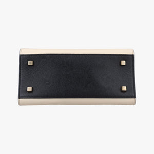Pre-owned Valextra Iside White × Black Calfskin  shoulderbag | stylenewstar