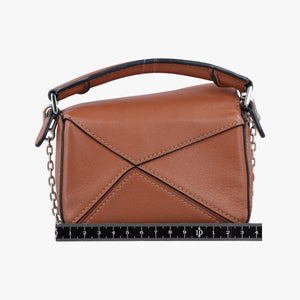 Pre-owned Loewe Puzzle Brown Leather  shoulderbag | stylenewstar