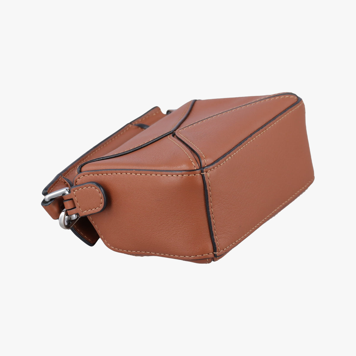 Pre-owned Loewe Puzzle Brown Leather  shoulderbag | stylenewstar
