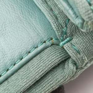 Pre-owned Chanel 2.55 Matelasse Green Fabric A66985 shoulderbag | stylenewstar