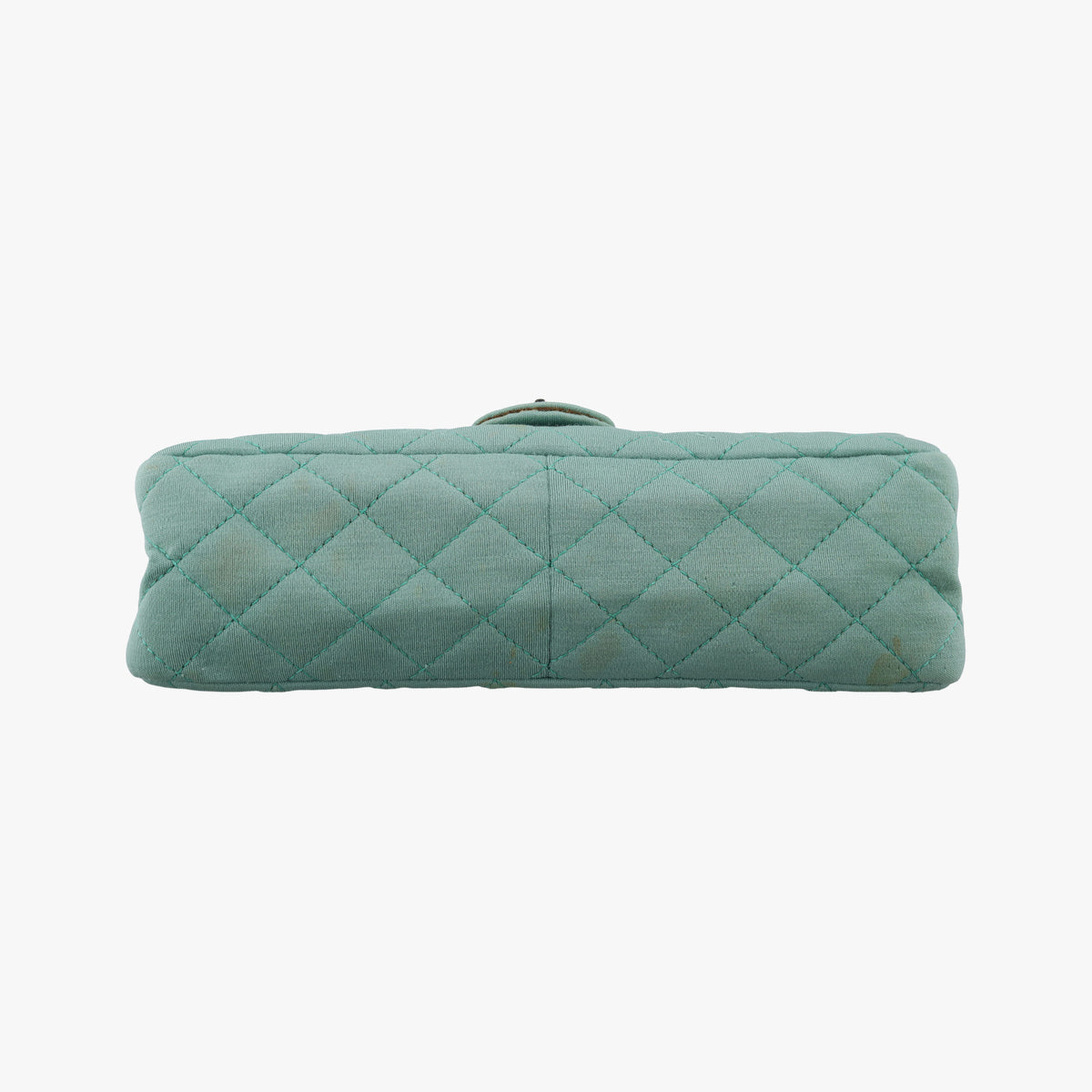 Pre-owned Chanel 2.55 Matelasse Green Fabric A66985 shoulderbag | stylenewstar