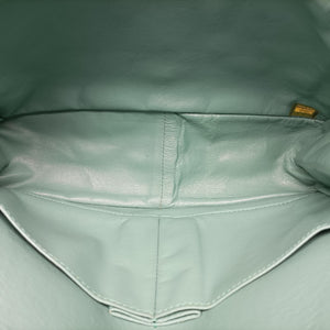 Pre-owned Chanel 2.55 Matelasse Green Fabric A66985 shoulderbag | stylenewstar