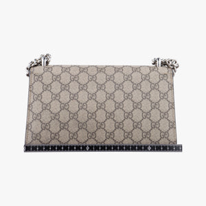 Pre-owned Gucci Dionysus beige×red PVC coated canvas × suede 499623 shoulderbag | stylenewstar