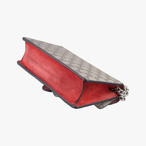 Pre-owned Gucci Dionysus beige×red PVC coated canvas × suede 499623 shoulderbag | stylenewstar