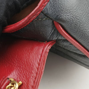 Pre-owned Gucci GG Marmont Black Leather 574969 shoulderbag | stylenewstar
