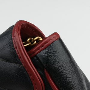 Pre-owned Gucci GG Marmont Black Leather 574969 shoulderbag | stylenewstar
